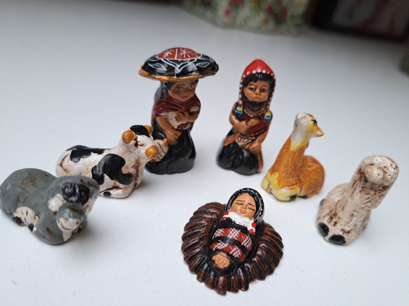 Peruaanse Kerststal Beeldjes - Handgemaakt, Diversen, Ophalen of Verzenden, Zo goed als nieuw