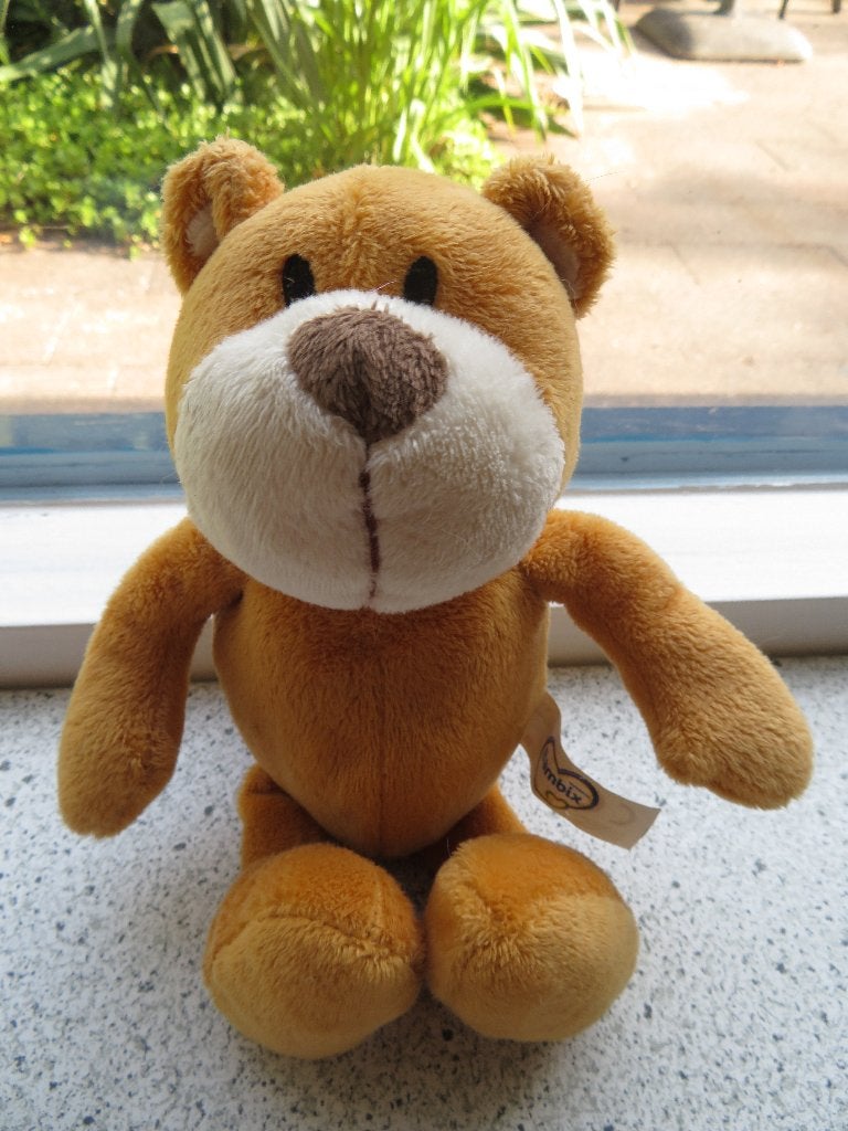 Beer merk Bambix beertje uit 2016 meet ca 24 cm, Kinderen en Baby's, Speelgoed | Knuffels en Pluche, Beer, Ophalen of Verzenden
