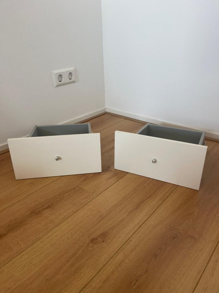 Inzet IKEA Kallax: witte lades, Ophalen of Verzenden, 25 tot 50 cm, Minder dan 50 cm, Minder dan 100 cm