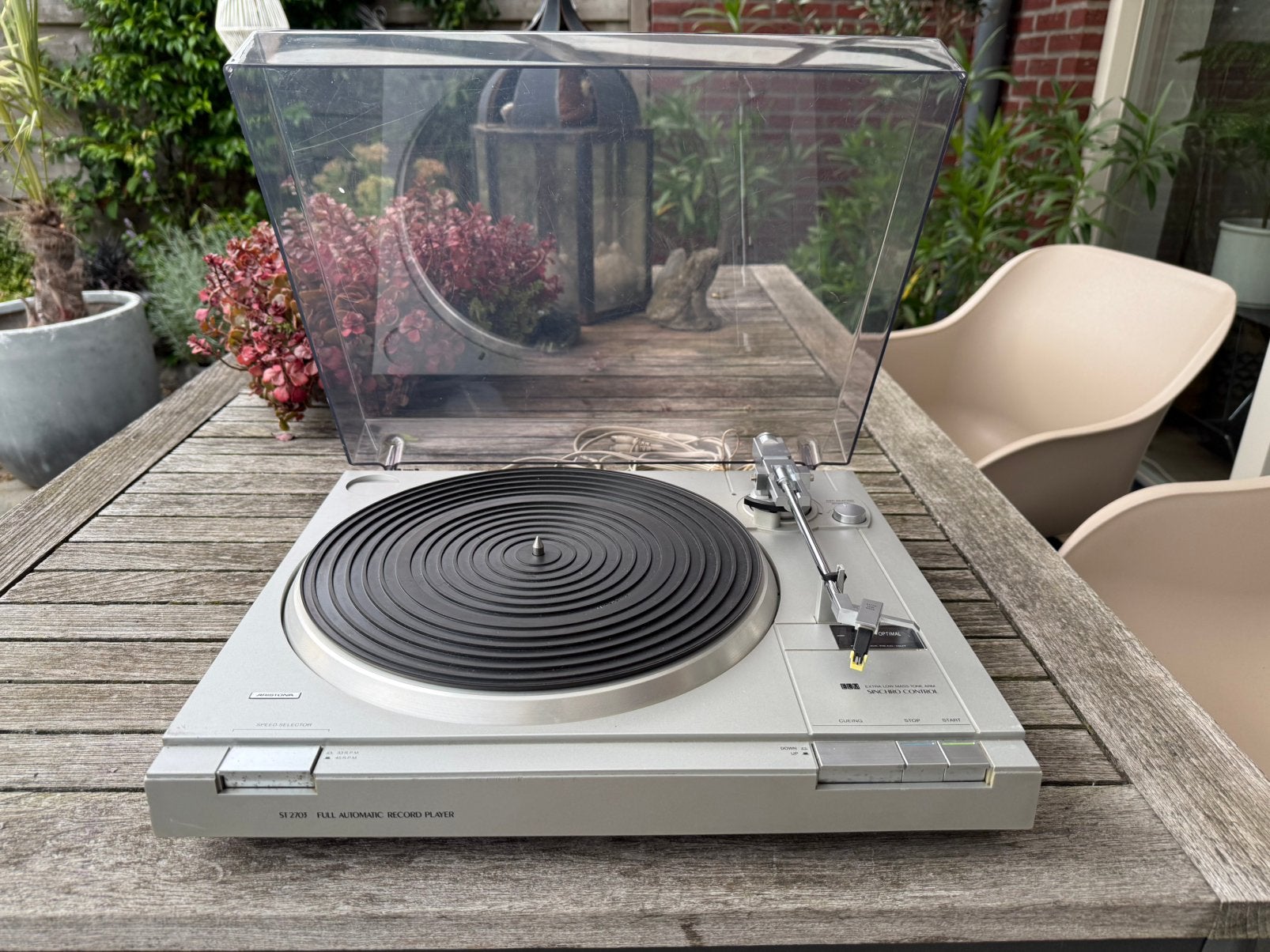 Aristona ST2703 automatische platenspeler met nieuwe naald, Ophalen, Gebruikt, Philips, Automatisch