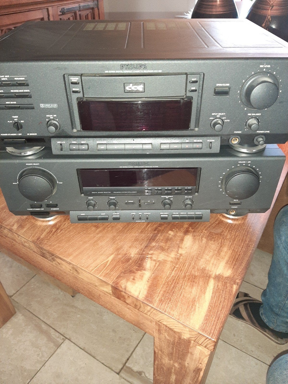 Philips DCC900 DCC Recorder en FA910 Versterker, Audio, Tv en Foto, Ophalen, Philips, Gebruikt, Cassettedeck