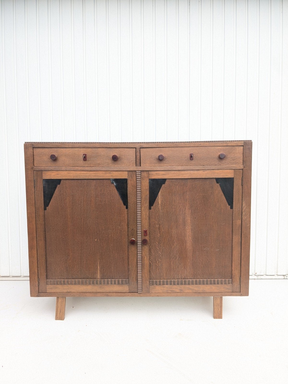 art deco dressoir kast amsterdamse haage school, Huis en Inrichting, Kasten | Dressoirs, Ophalen, Gebruikt, 25 tot 50 cm