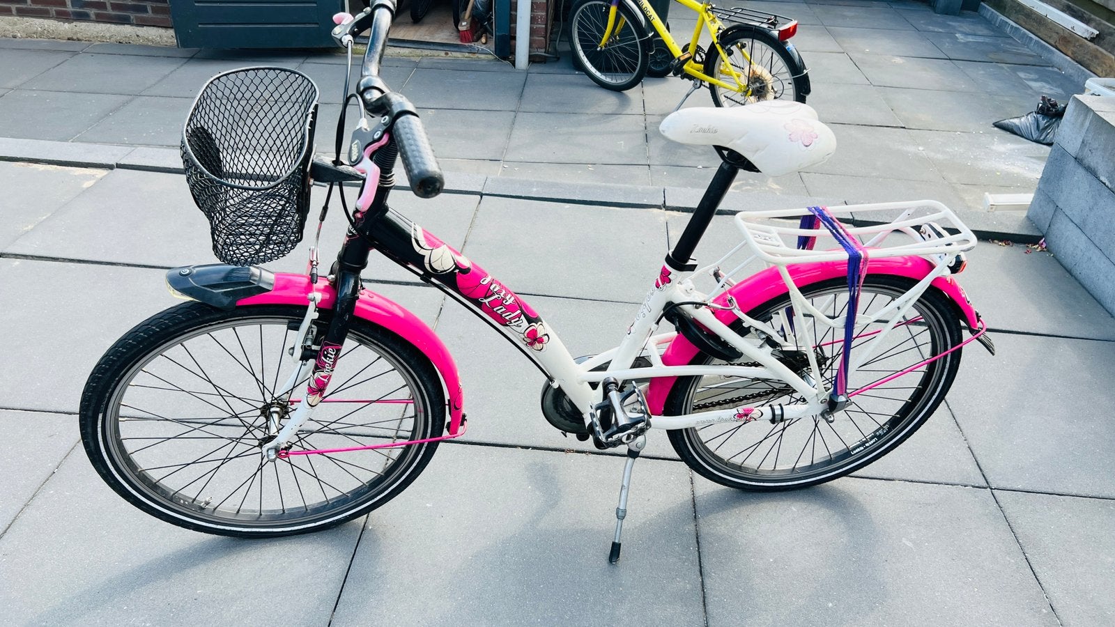 Meisjes fiets 22 inch, Ophalen, Gebruikt, 22 inch