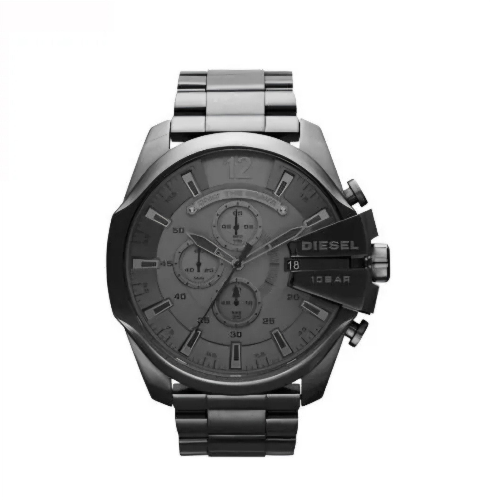 Horloge Diesel Mega Chief DZ4282 gun metal, Overige merken, Staal, Staal, Polshorloge