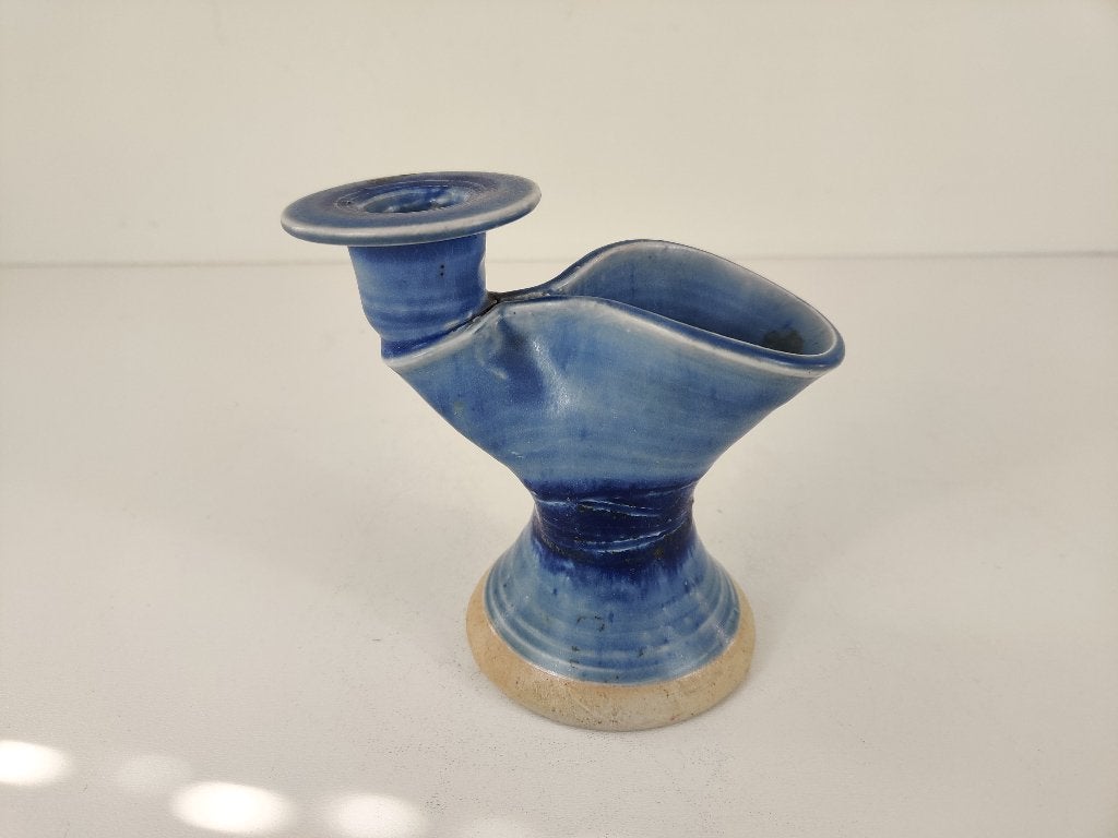 Sculptuur vaas kandelaar, klei keramiek, Nederland, 20e eeuw, Antiek en Kunst, Antiek | Keramiek en Aardewerk, Ophalen of Verzenden