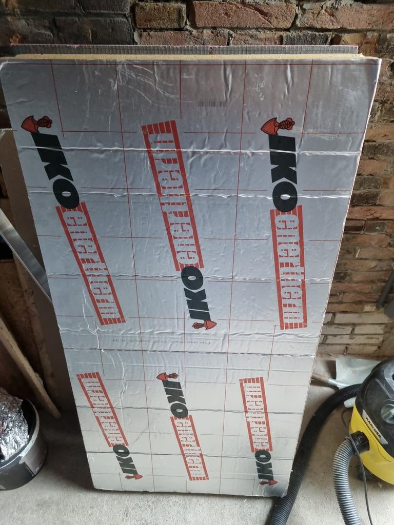 Isolatie IKOenertherm 120x60 10cm dik, Ophalen, Hardschuim (Pir), 8 tot 12 cm