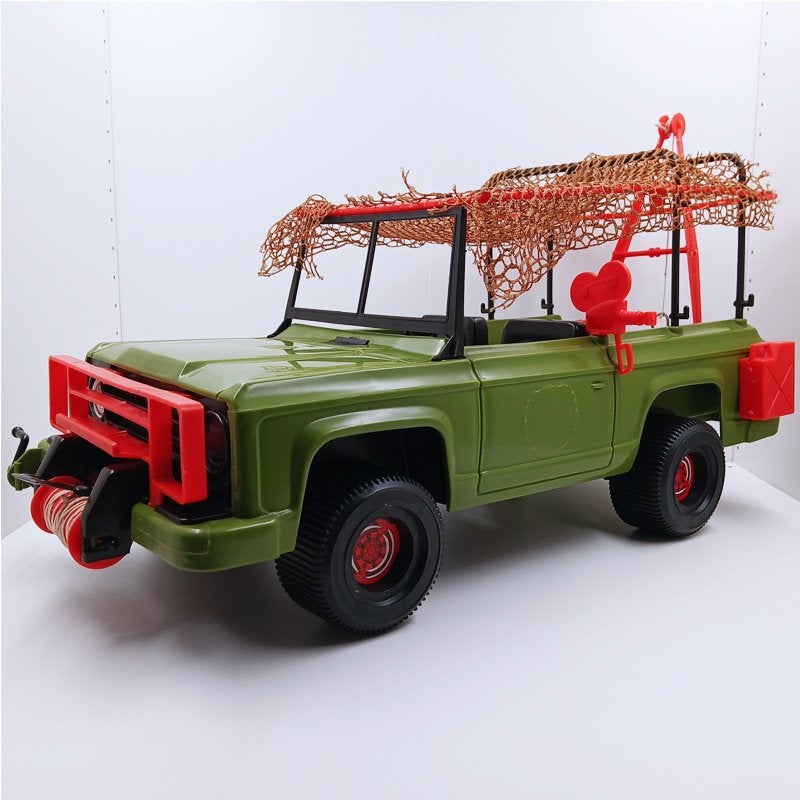 Big Jim Safari Jeep Jungle Truck Mattel 1973, Verzamelen, Poppen, Ophalen of Verzenden, Zo goed als nieuw, Accessoires