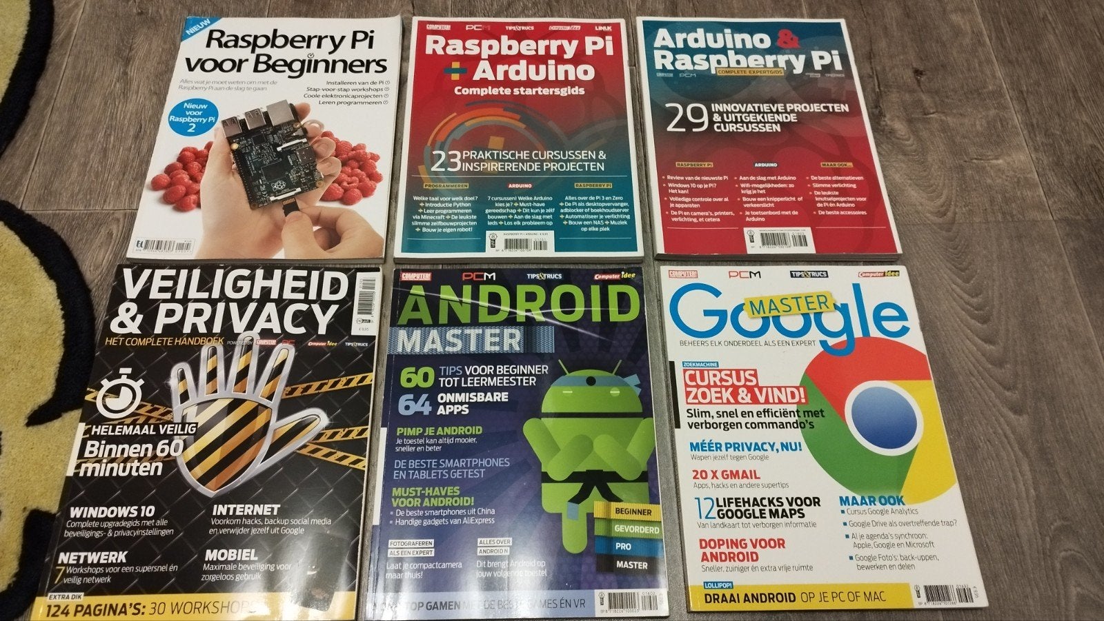 6 dikke specials: Raspberry Pi, Android, Google, Veiligheid, Boeken, Ophalen of Verzenden, Zo goed als nieuw, Overige typen