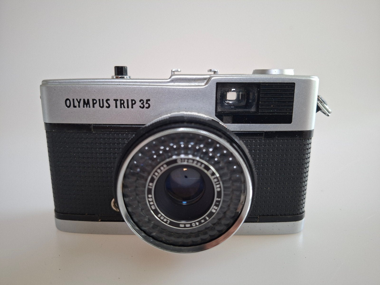 Olympus Trip 35 analoge camera met tasje, Ophalen of Verzenden, Gebruikt, Olympus