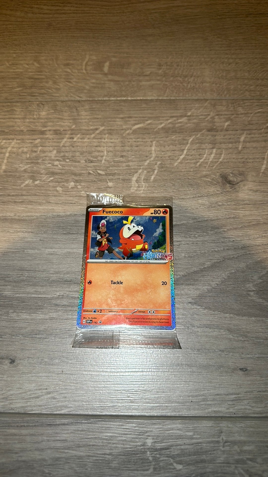 Fuecoco 192 - Promo (Pokemon Horizons Stamp), Ophalen of Verzenden, Zo goed als nieuw