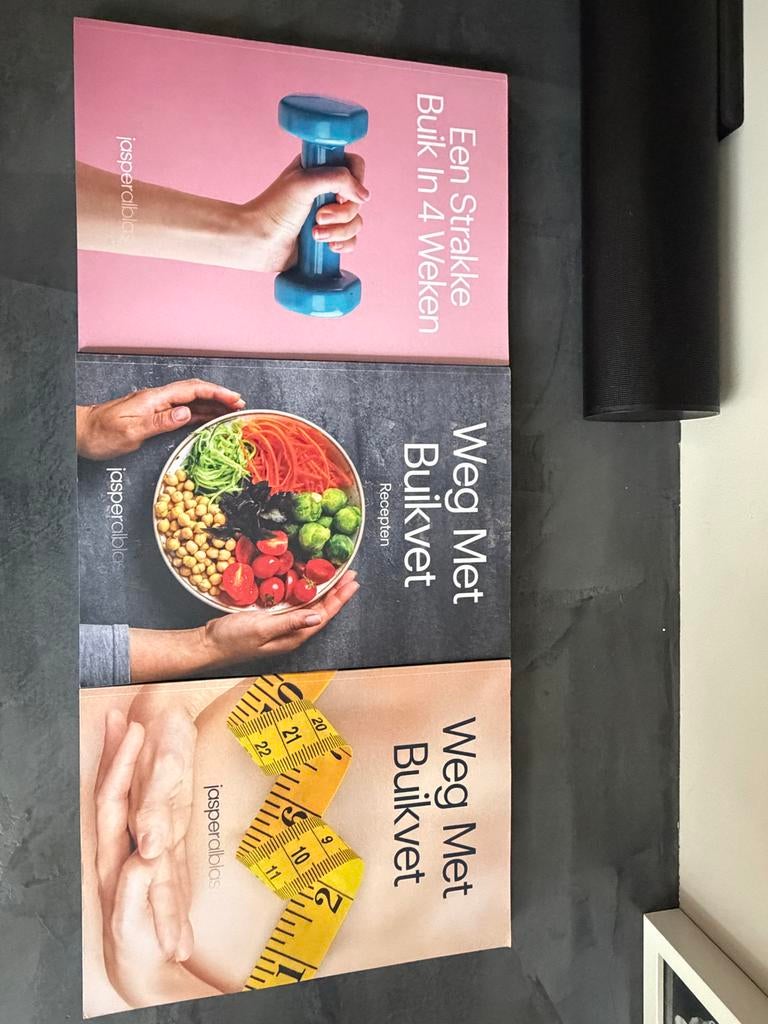 Jasper Alblas - Weg met buikvet - alle 3 delen, Ophalen of Verzenden, Zo goed als nieuw, Dieet en Voeding
