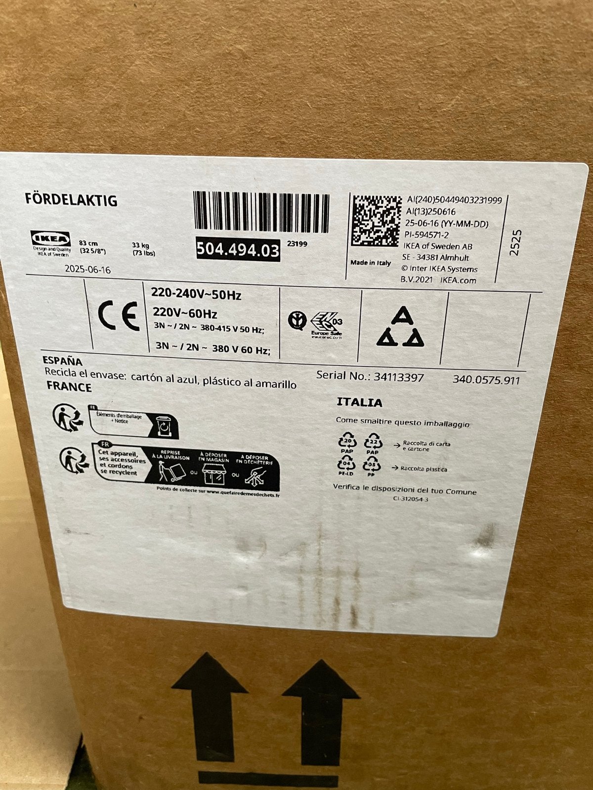 IKEA FÖRDELAKTIG Inductiekookplaat met geïntegreerde afzuigk, Ophalen, Gebruikt, 4 kookzones, Energieklasse A of zuiniger