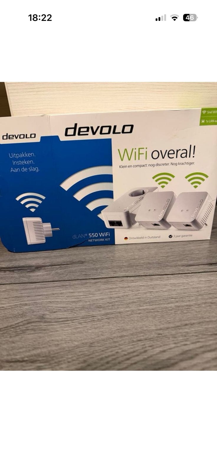 Devolo dLAN 550 WiFi 3x Powerline adapters Netwerkkit, Ophalen, Zo goed als nieuw