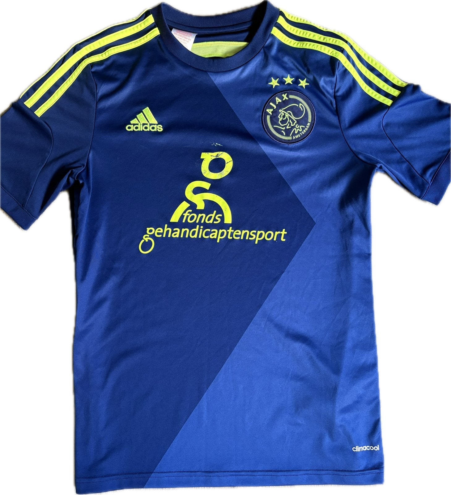 Origineel Ajax uitshirt 2014/15, Maat XS of kleiner, Ophalen of Verzenden, Zo goed als nieuw, Shirt