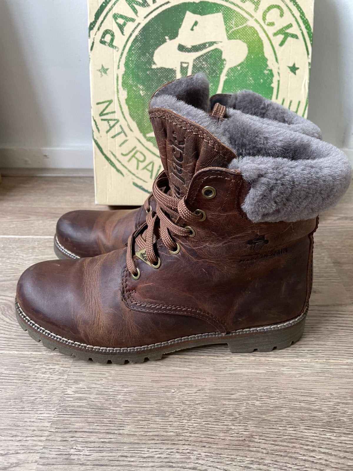 Panama jack donkerbruin mt40, Verzenden, Zo goed als nieuw, Bruin, Boots