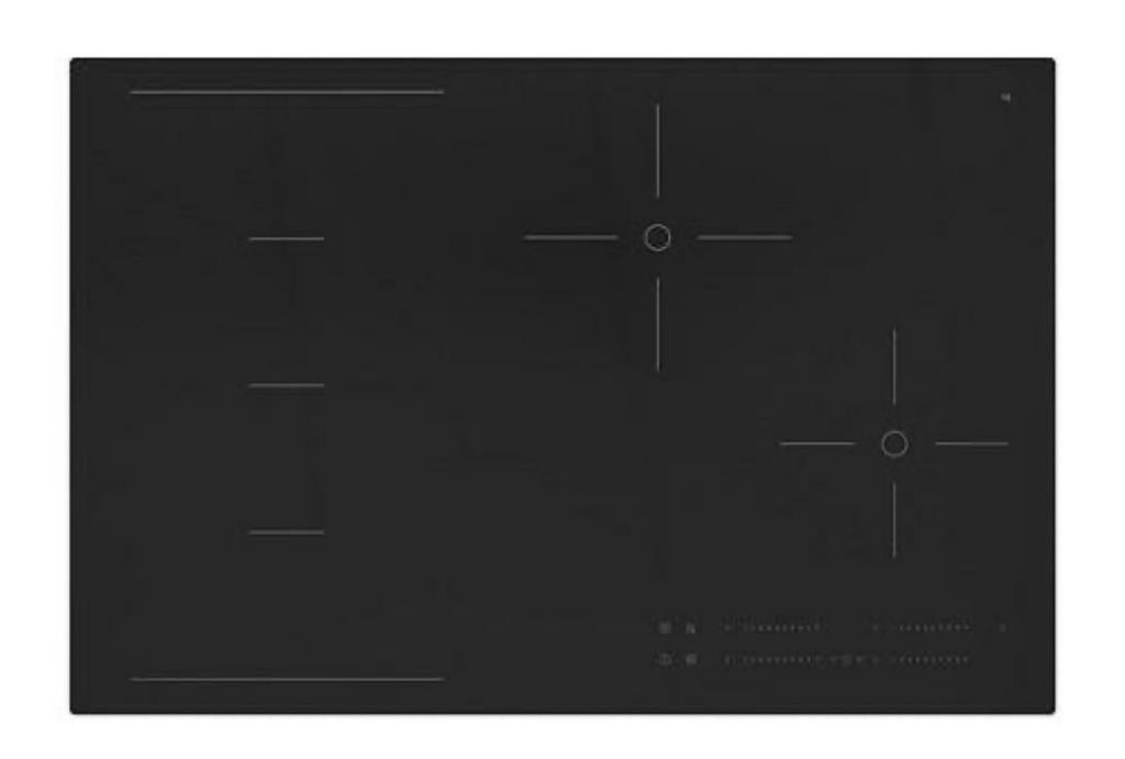IKEA HÖGKLASSIG Inductie kookplaat 78cm, Ophalen, Gebruikt, 4 kookzones, Inbouw