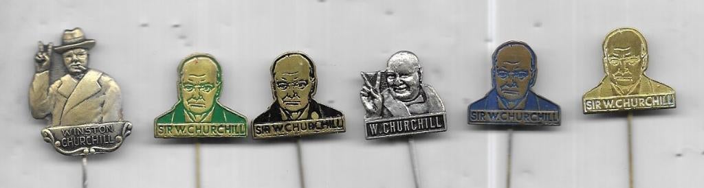 CHURCHILL 2DE WERELD OORLOG ENGELAND GERELATEERDE SPELDEN, Verzenden, Gebruikt, Overige onderwerpen, Speldje of Pin