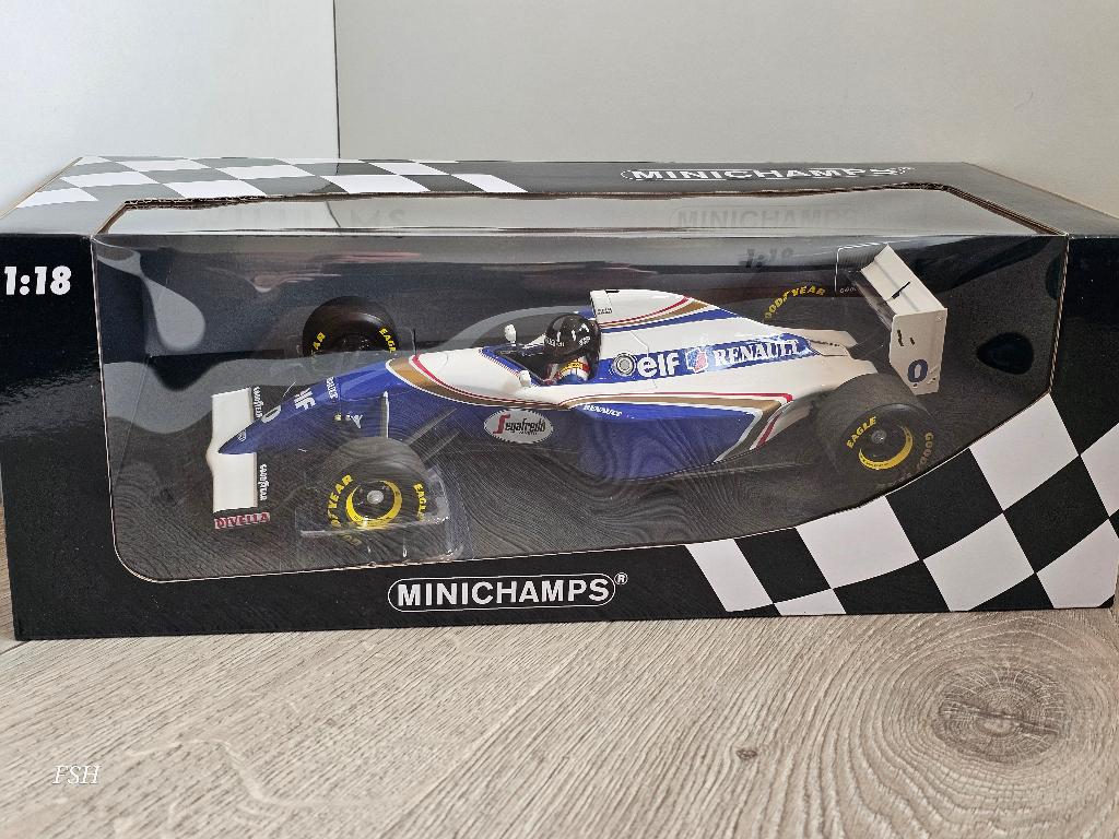 Williams FW16, Damon Hill # 0, 2e GP Brazil 1994. **NIEUW**, Ophalen of Verzenden, Nieuw, Auto, MiniChamps