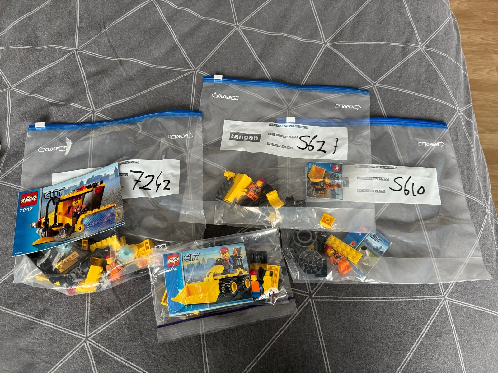Lego City Bouwvoertuigen Set (7242, 5627, 5610), Lego, Ophalen of Verzenden, Compleet, Complete set