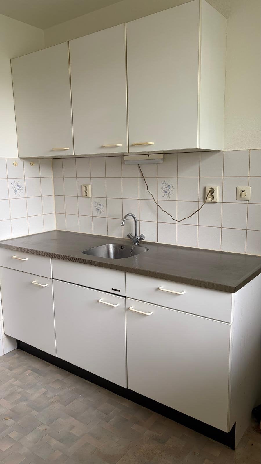 Complete rechte keuken in – AL GEDEMONTEERD!, Ophalen, Gebruikt, Wit, Enkelwandige keuken