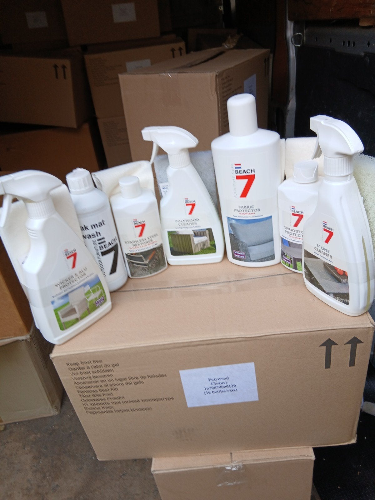 Nieuwe Beach 7 Schoonmaakproducten voor Tuinmeubelen, Ophalen, Nieuw