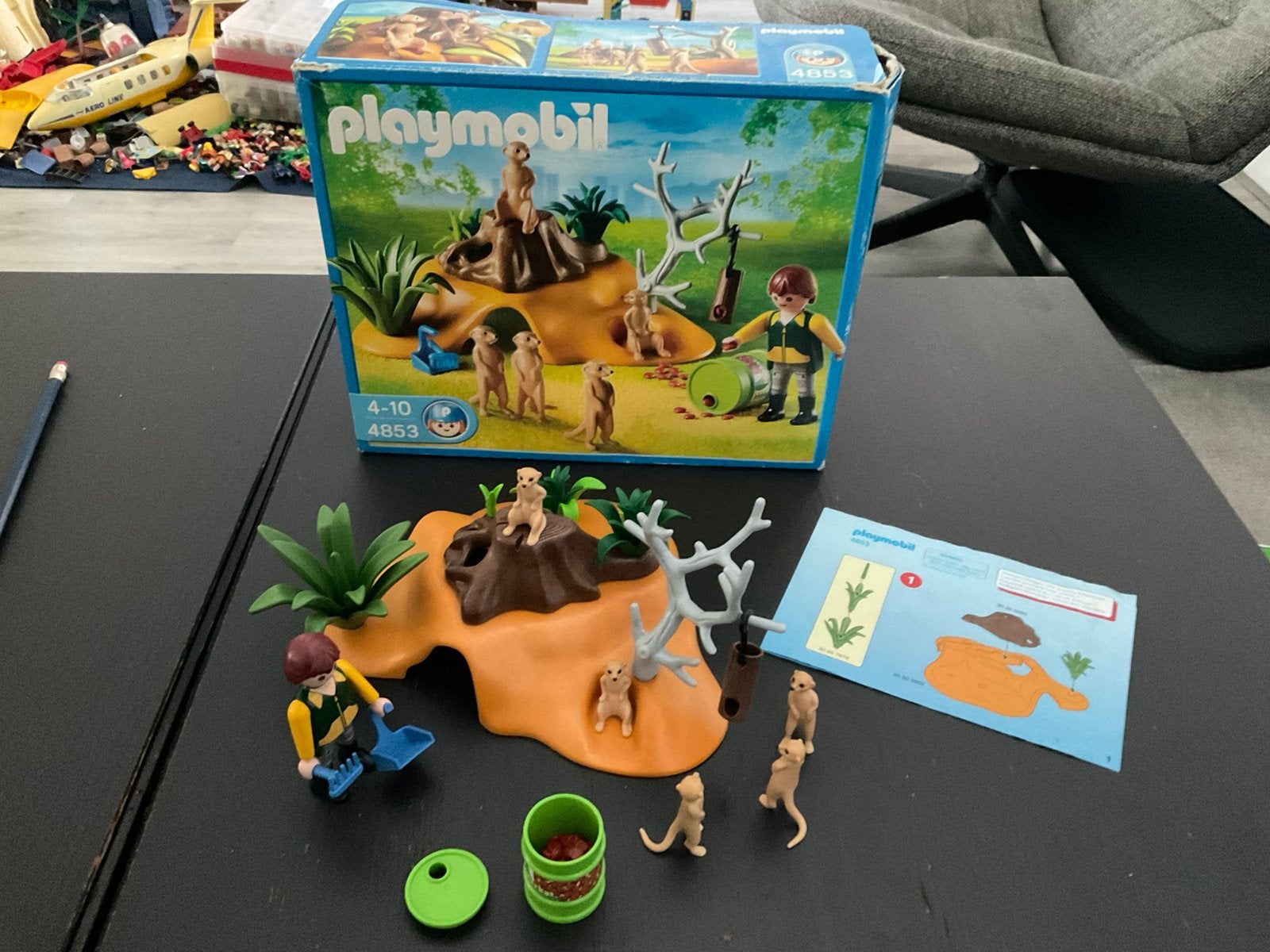 Playmobil 4853 Stokstaartjes met Verzorger, Ophalen of Verzenden, Zo goed als nieuw