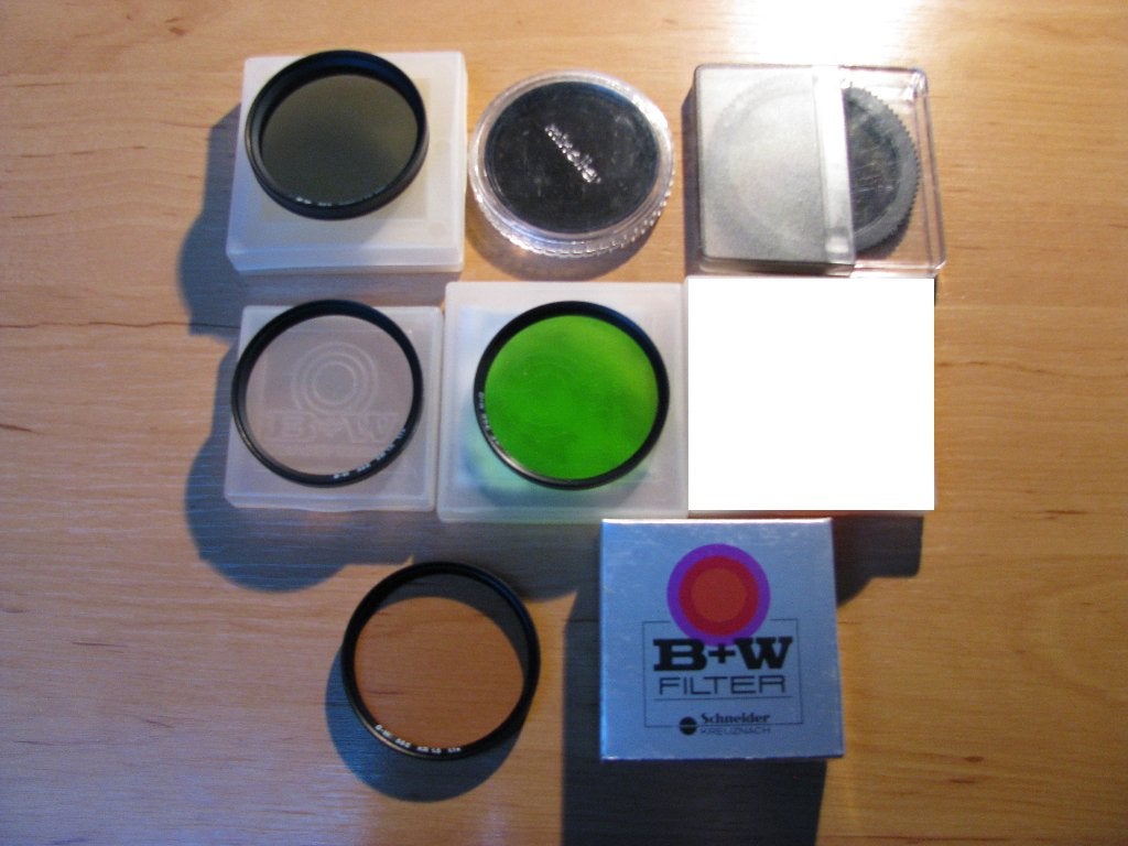 Diversen b&w cokin uv en polarisatie filters, zie de fotos, Polarisatiefilter, Verzenden, B+W, Zo goed als nieuw