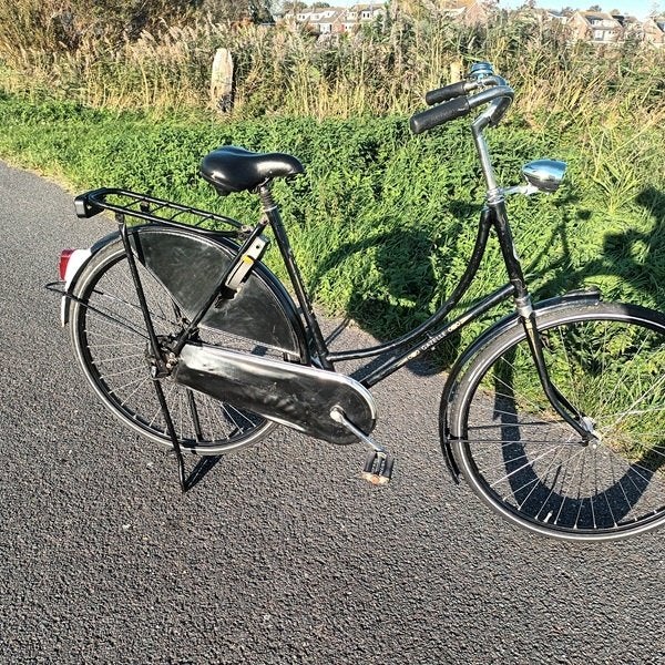 Gazelle omafiets 57 cm  tour populair, Ophalen, Terugtraprem, Gebruikt, 56 cm of meer