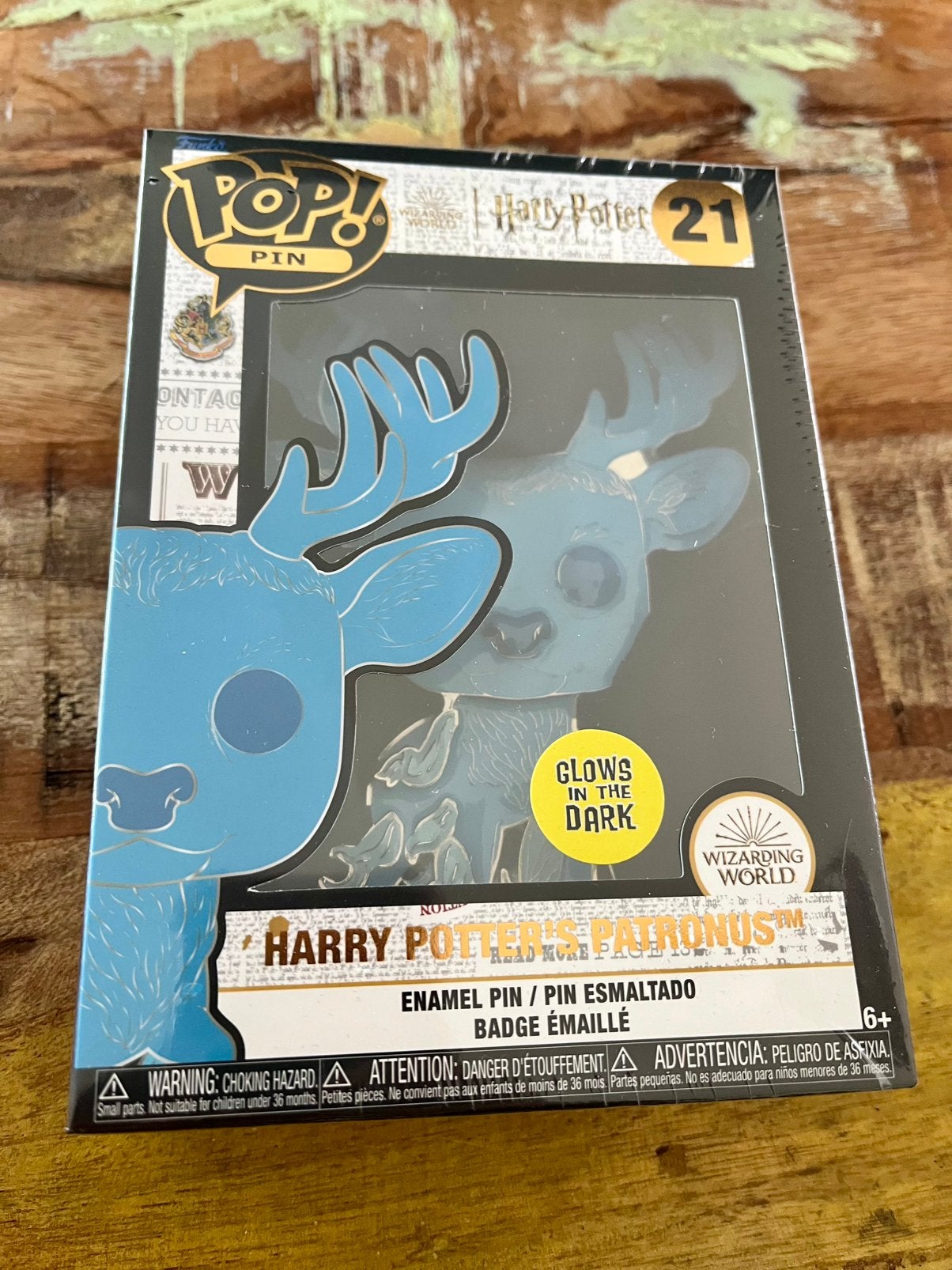 Funko Pop! Pin Harry Potter's Patronus (Glow in the Dark), Verzamelen, Ophalen of Verzenden, Nieuw, Actiefiguurtje