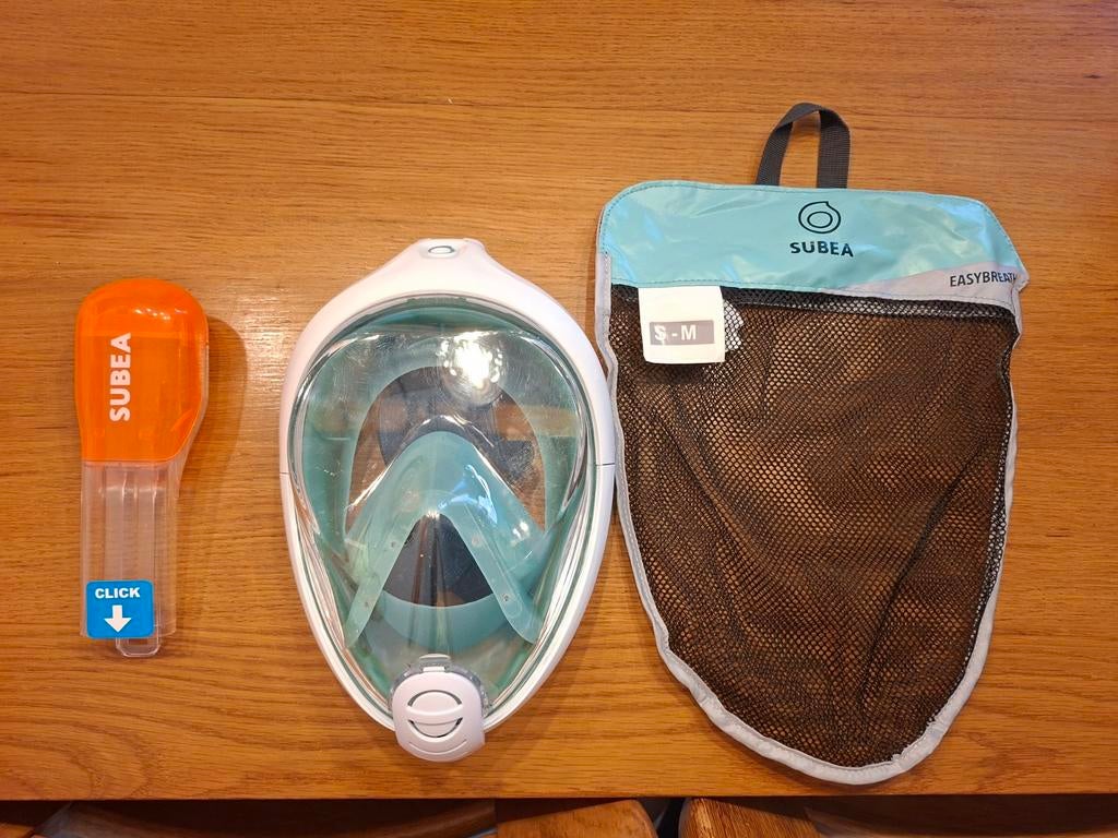 Nieuw Subea Easybreath Snorkelmasker S-M Decathlon, Ophalen of Verzenden, Nieuw, Snorkelmasker