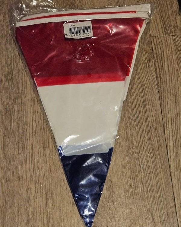 rood wit blauw vlaggenlijn, Onbekend, Nieuw, Ophalen of Verzenden, Onbekend
