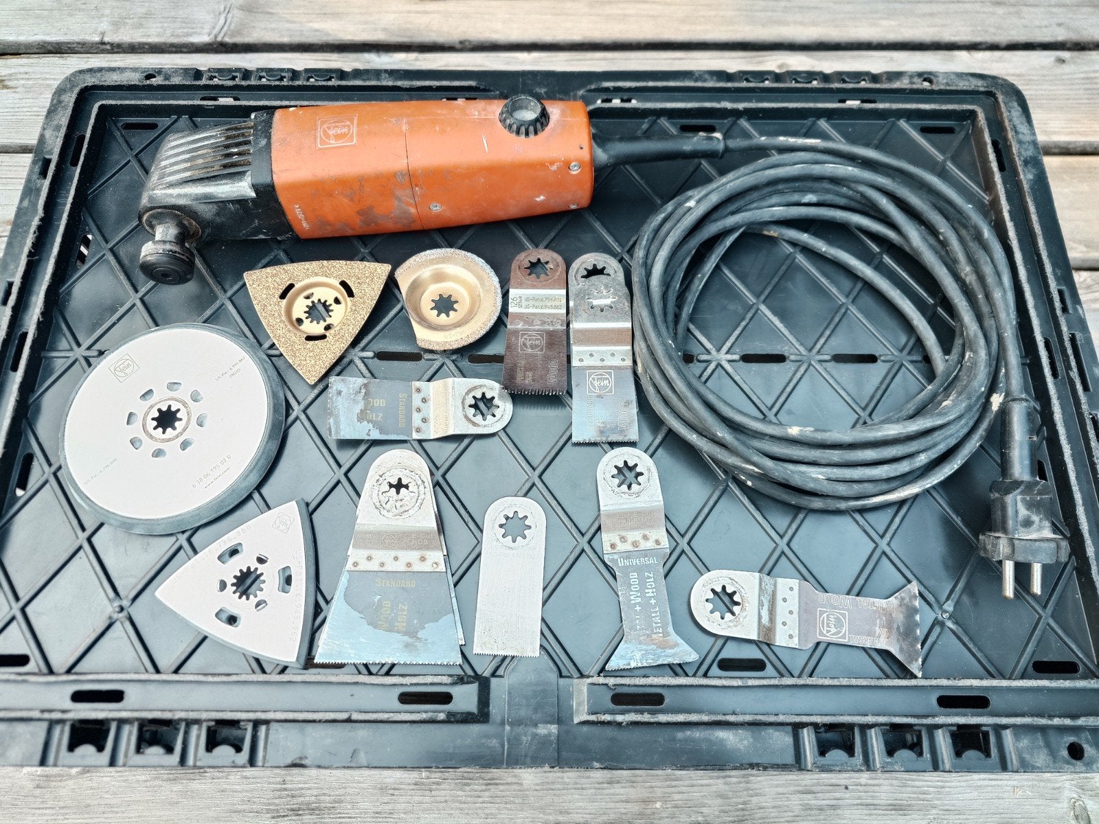 Fein MultiMaster MSxe 636 II met accessoires, Ophalen, Gebruikt, Multitool, Overige merken