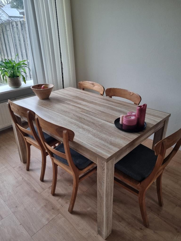 Eettafel 140x90 cm, Huis en Inrichting, Tafels | Eettafels, Ophalen, Gebruikt, 100 tot 150 cm, 50 tot 100 cm