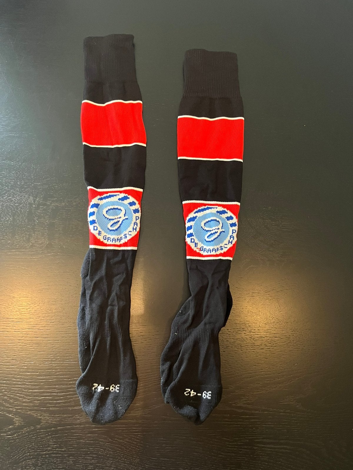 Graafschap sokken, Ophalen of Verzenden, Zo goed als nieuw, Maat 39 t/m 42, Zwart