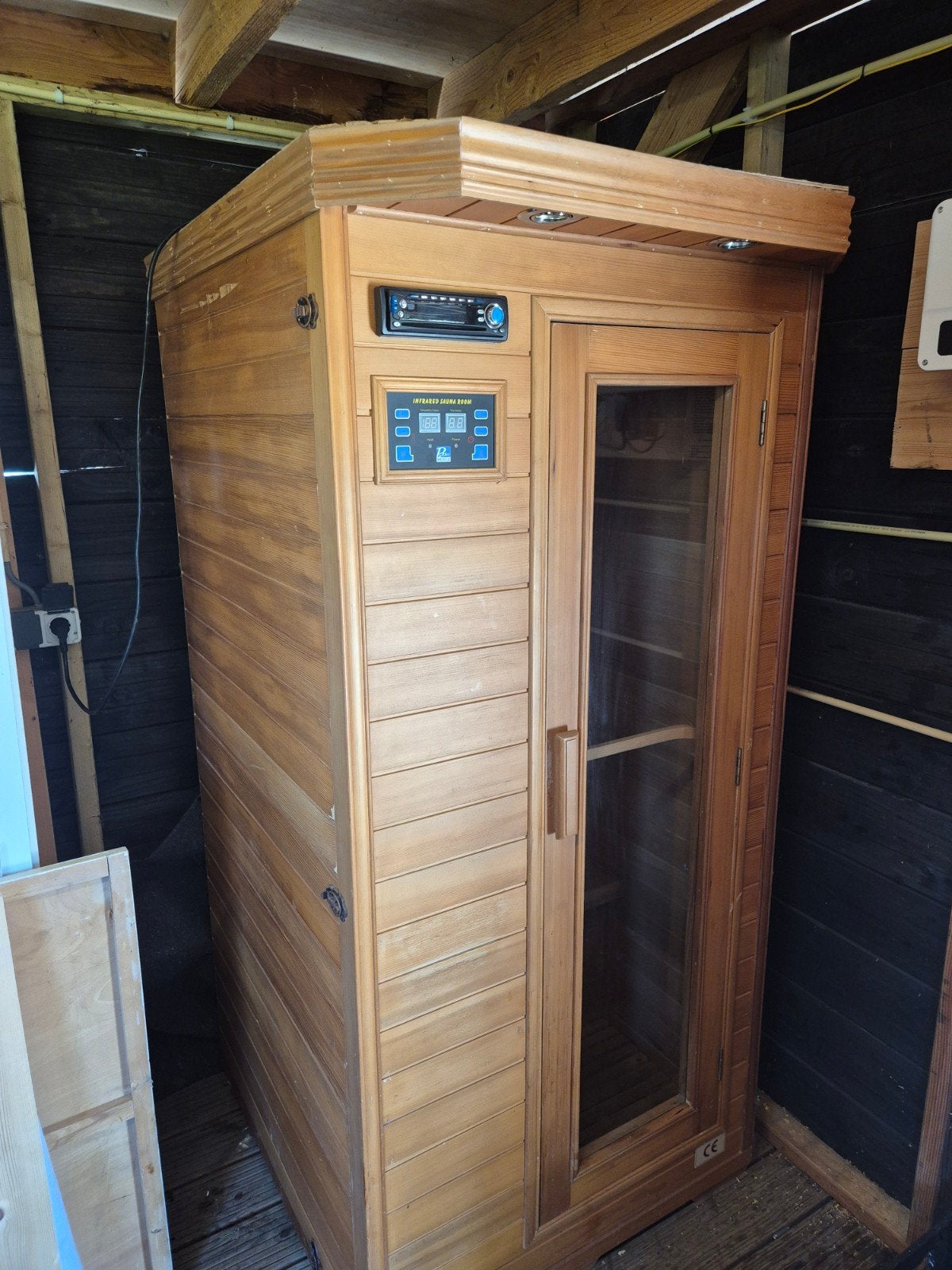 1-persoons Infrarood Sauna, Ophalen, Gebruikt, Infrarood, Complete sauna