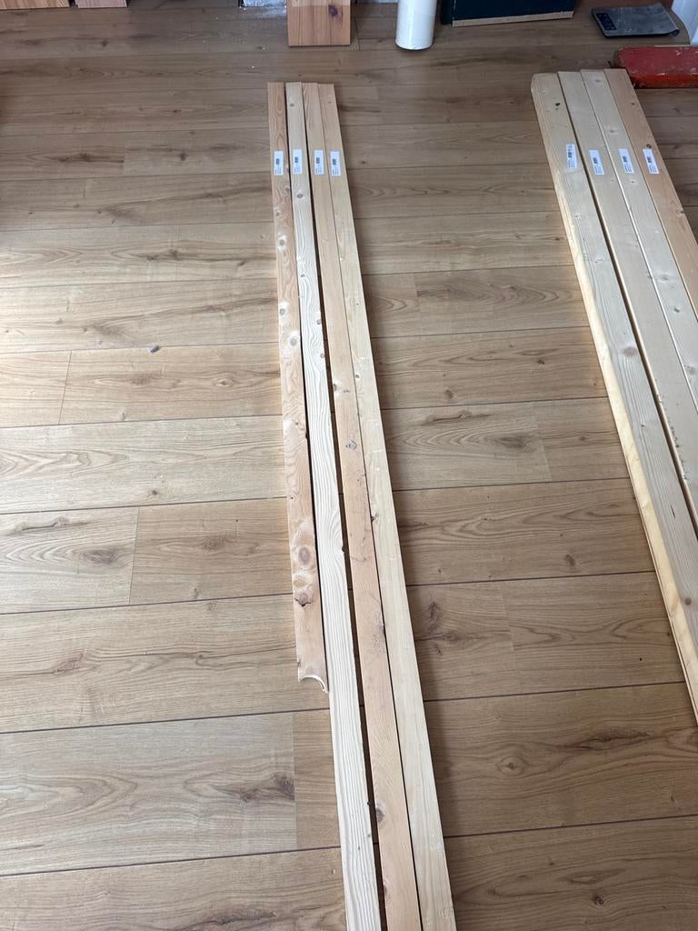 Ruw Vuren Hout - 270 cm lang, 22x48 mm, Doe-het-zelf en Verbouw, Hout en Planken, Ophalen, Minder dan 25 mm, Nieuw, 250 tot 300 cm