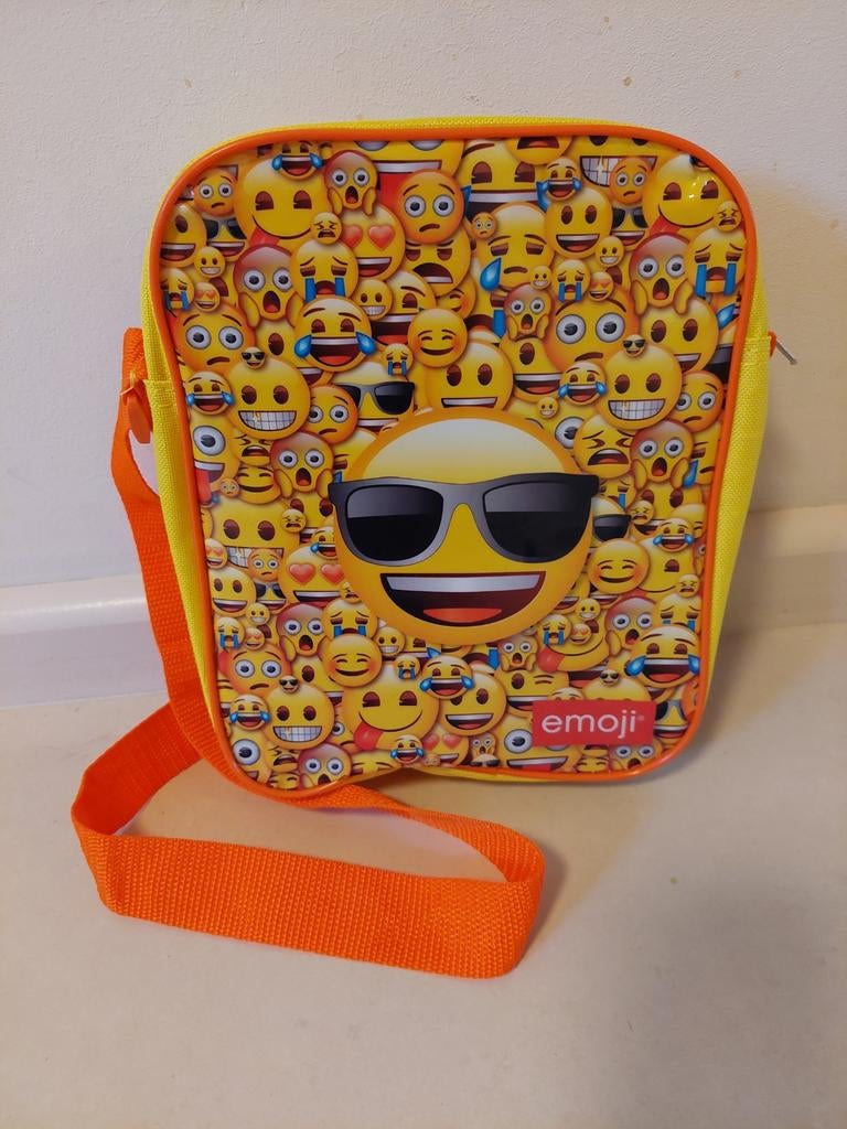 Emoji smiley schoudertasje/ 20x23cm, Ophalen of Verzenden, Zo goed als nieuw