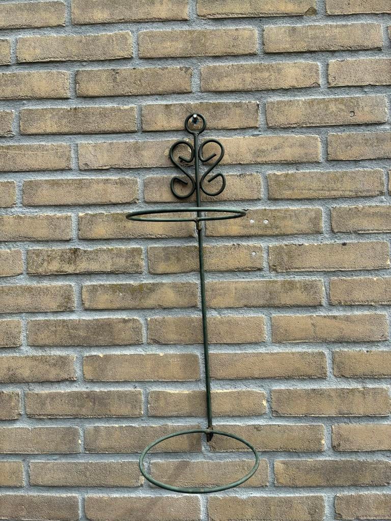Metalen bloempot houder voor aan de muur, Tuin en Terras, Ophalen, Gebruikt, Minder dan 60 cm, Binnen