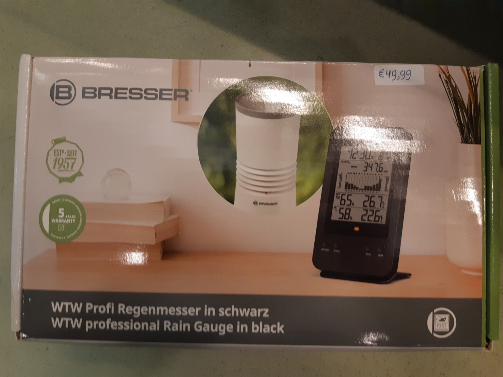 Bresser WTW Professionele Regenmeter Zwart, Info@bresser.de, Nieuw, Bresser GmbH, Ophalen of Verzenden