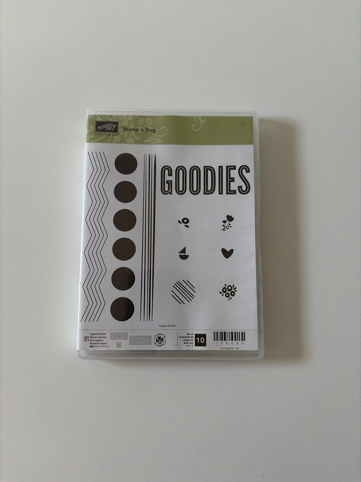 Stampin' Up! Stamp a Bag 'Goodies' stempelset, Ophalen of Verzenden, Zo goed als nieuw, Clearstamp