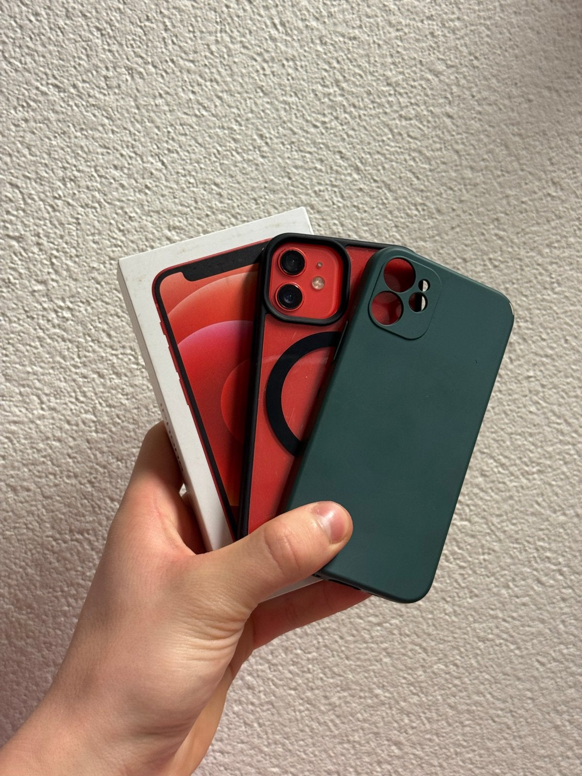 iPhone 12 mini Rood 128GB met hoesje