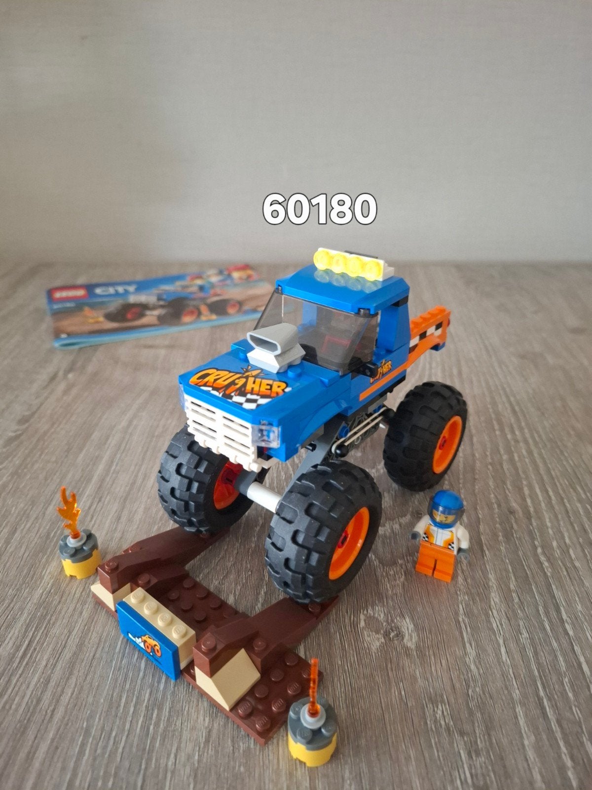 LEGO City 60180 Monstertruck, Ophalen of Verzenden, Zo goed als nieuw