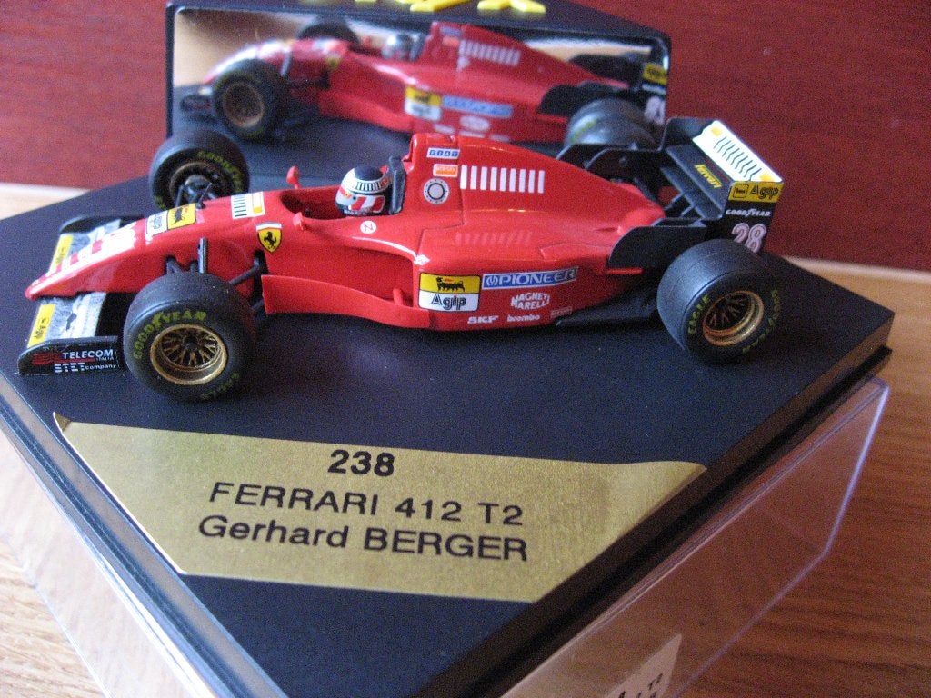 Onyx 1:43   Ferrari 412 T2 Gerhard Berger 1995, Hobby en Vrije tijd, Modelauto's | 1:43, Ophalen of Verzenden, Zo goed als nieuw