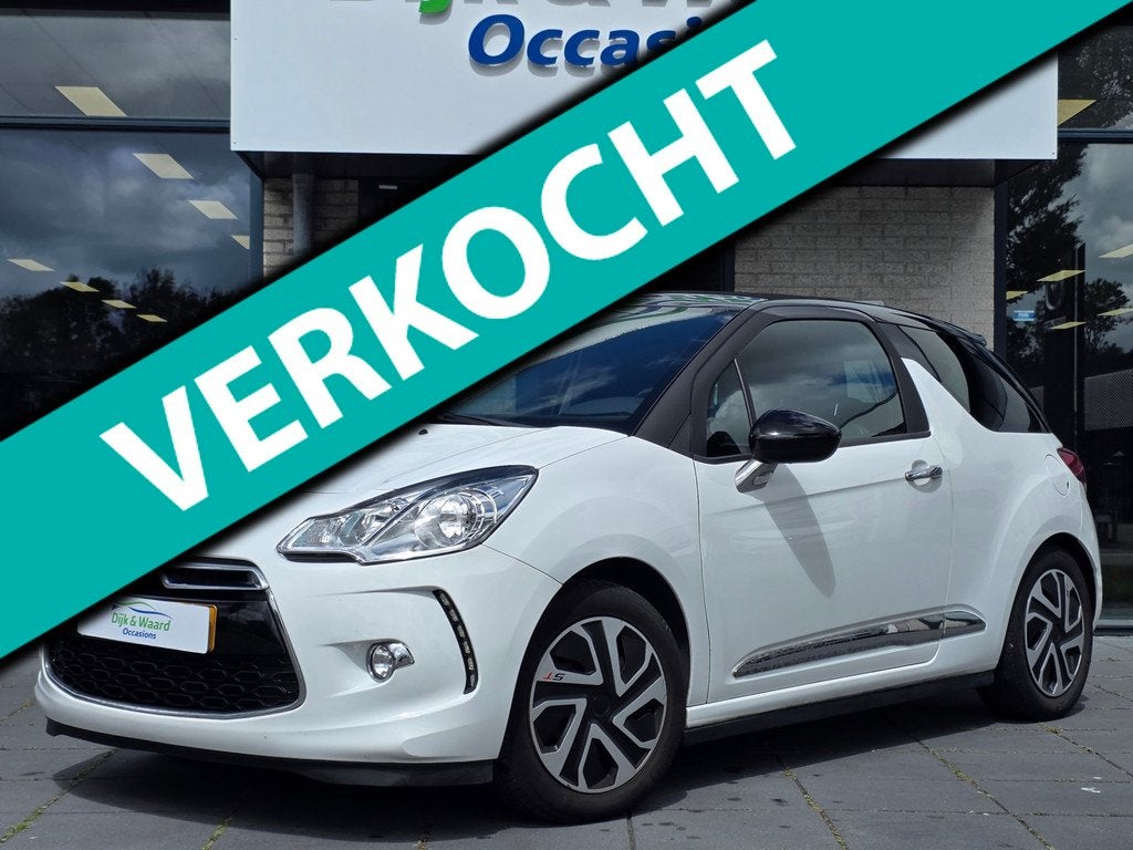 Citroen DS3 Cabrio 1.2 VTi Chic – NAP – Zuinig – Open, Auto's, Citroën, Euro 5, 1199 cc, 82 pk, Wit