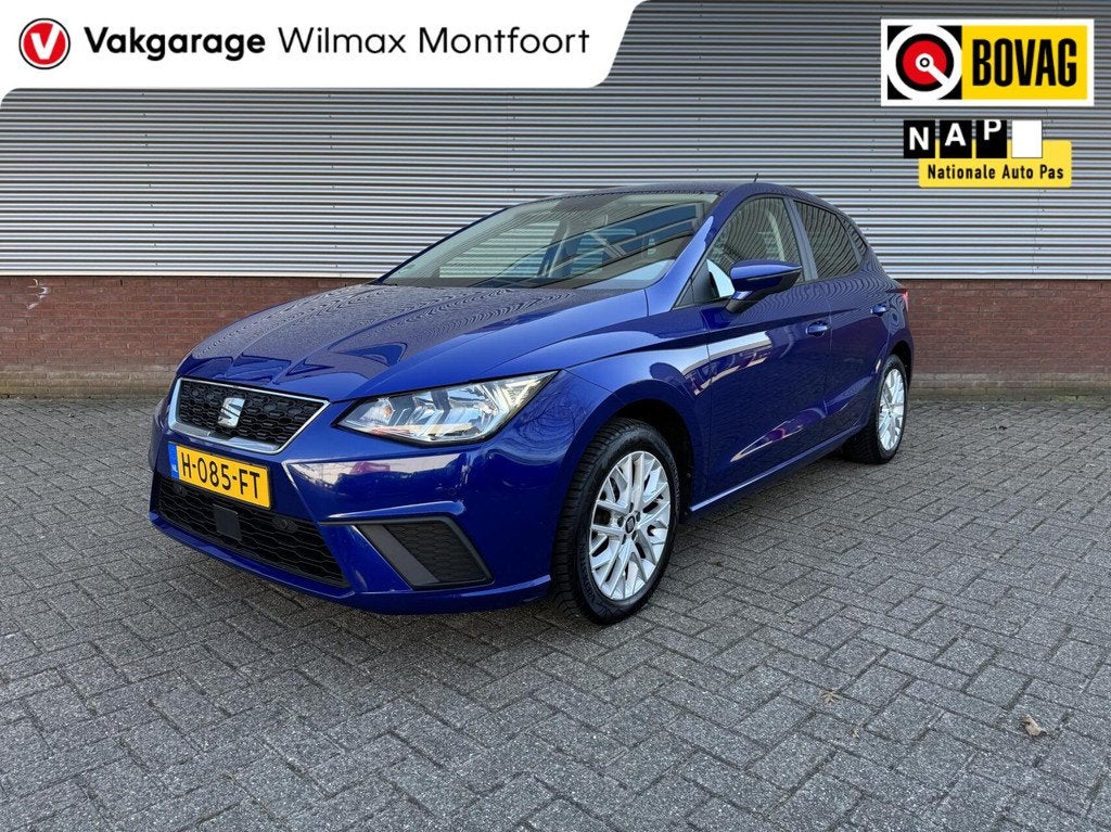 Seat Ibiza 1.0 TSI Style Business Intense|Camera|Clima|Carpl, Auto's, Seat, Voorwielaandrijving, Stof, 95 pk, Blauw