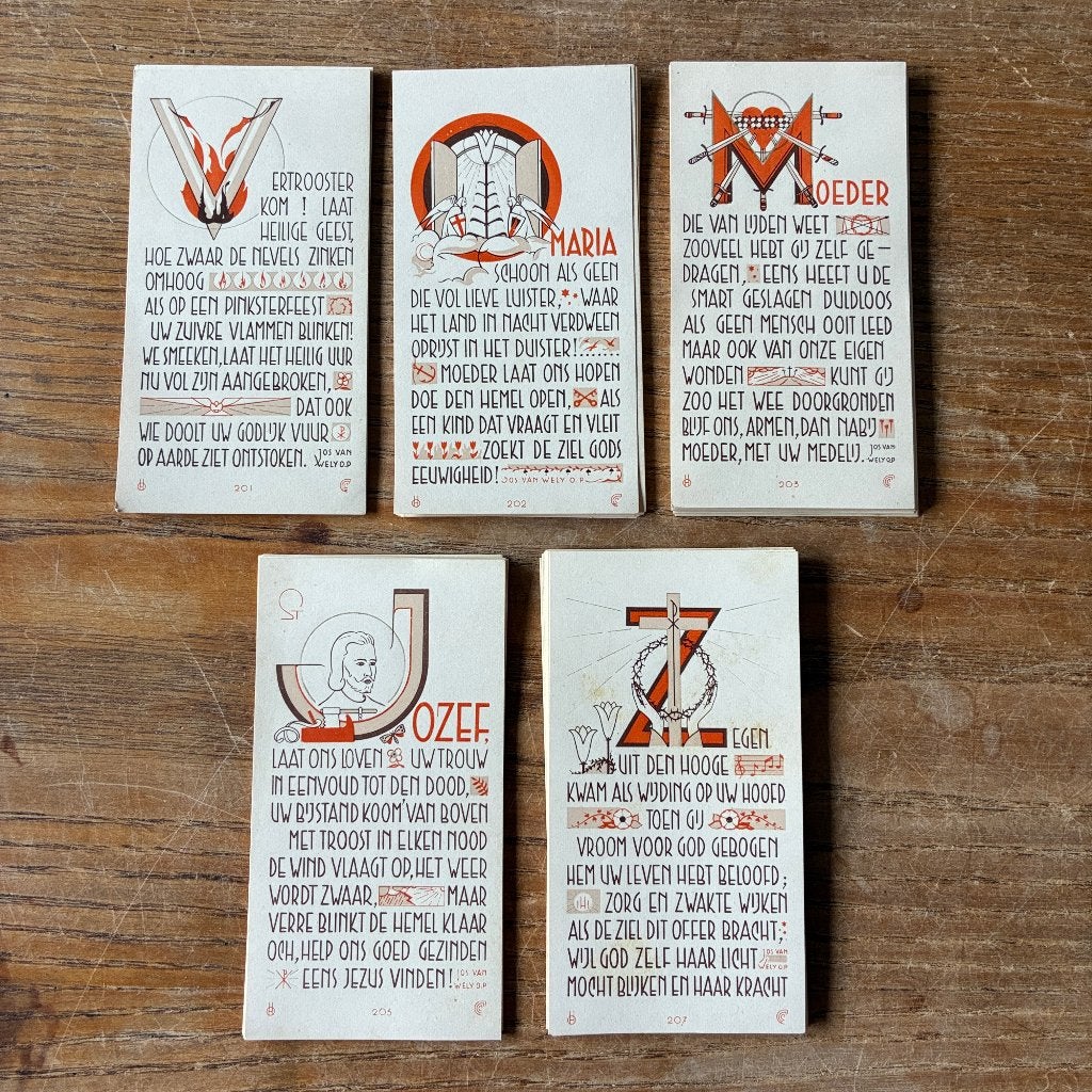 Vintage devotieprentjes santjes, Ophalen of Verzenden, Zo goed als nieuw, Kaart of Prent, Boeddhisme