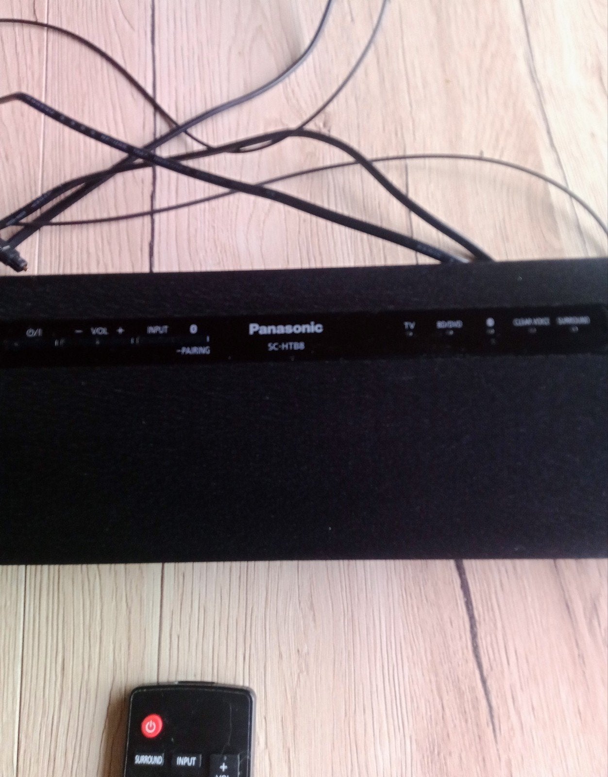 Panasonic SC-HTB8 Soundbar met afstandsbediening, Ophalen of Verzenden, Bluetooth, Gebruikt