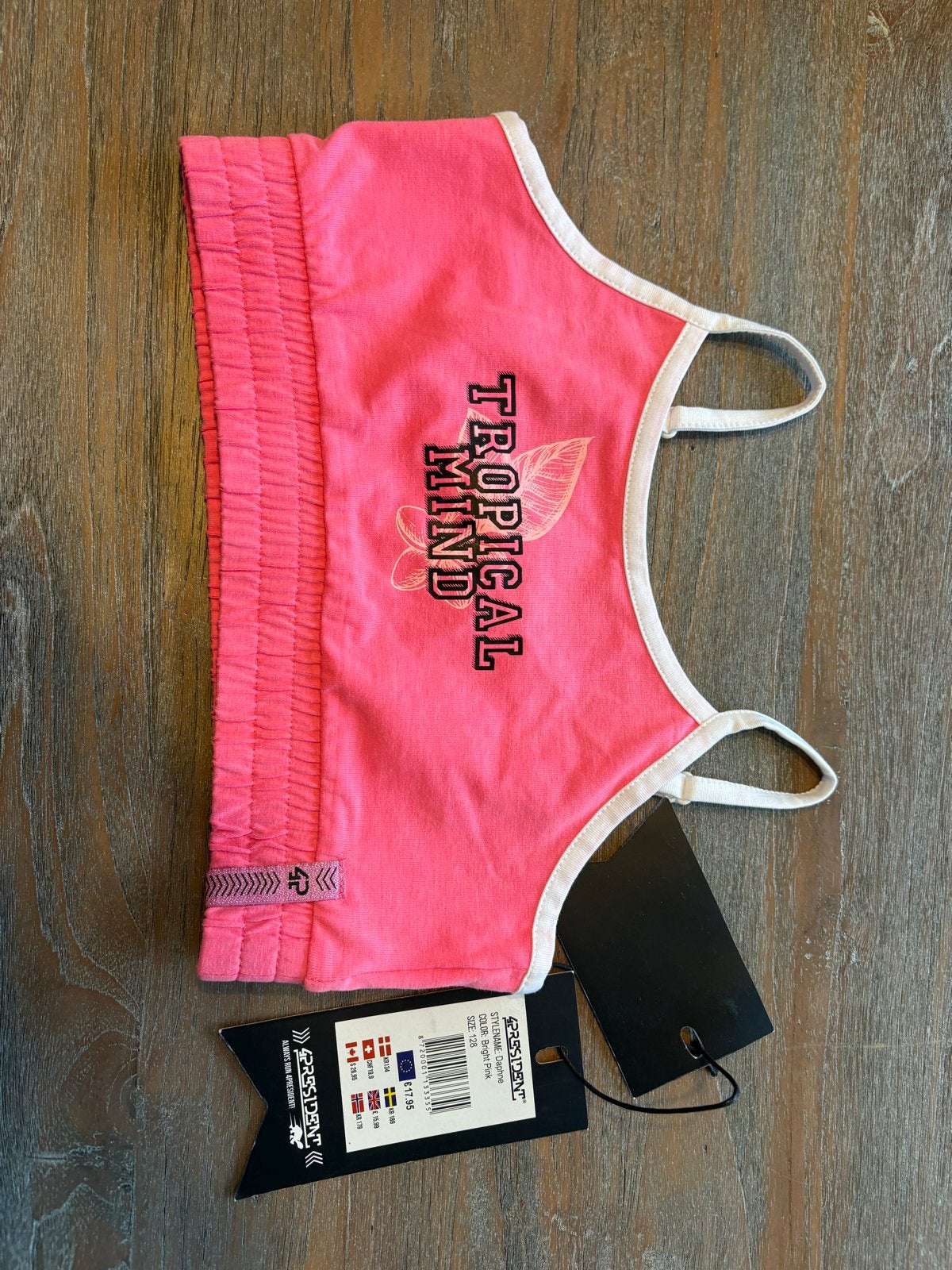 4PRESIDENT Daphne Sporttop Roze Maat 128 Nieuw, Ophalen, Nieuw, Meisje