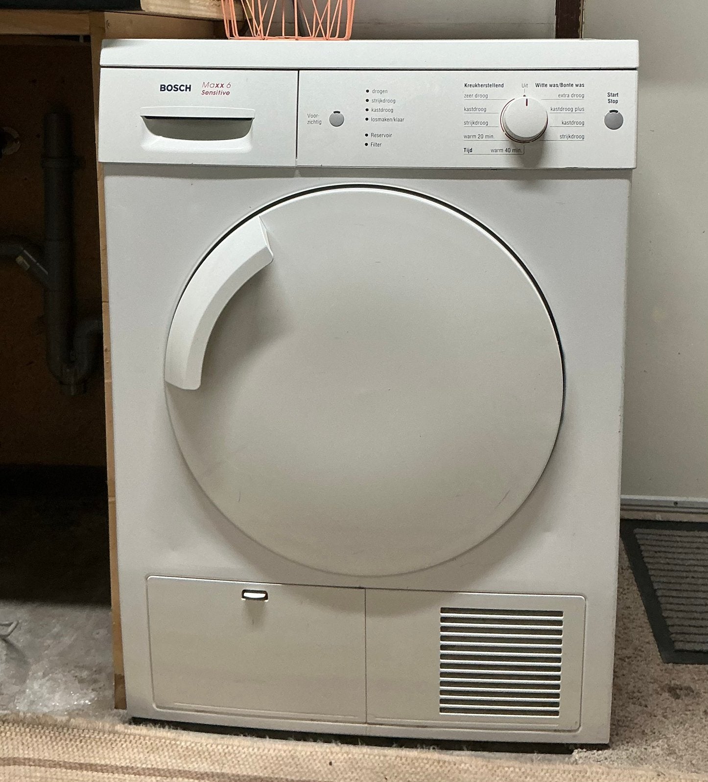Bosh condensdroger, Ophalen, 6 tot 8 kg, Anti-kreukfase, Zo goed als nieuw