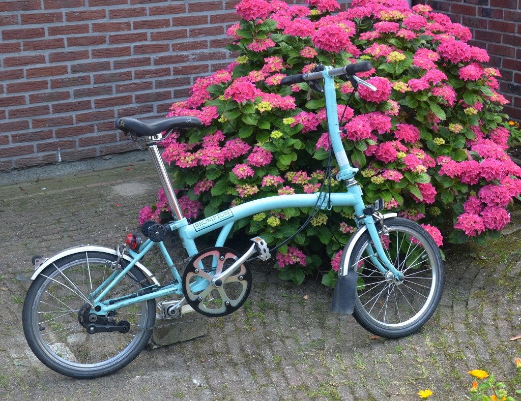 Luxe vouwfiets Bromton UK, Fietsen en Brommers, Fietsen | Vouwfietsen, Gebruikt, Brompton, 16 tot 18 inch, Totaal opvouwbaar, Velgrem
